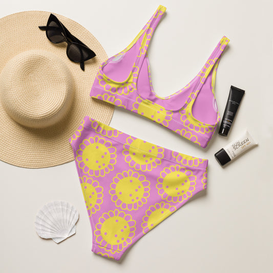 Recycled high-waisted bikini