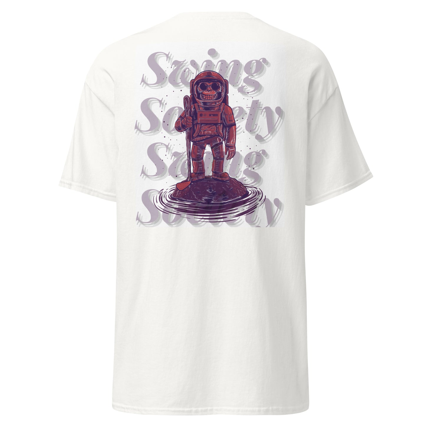 White T-Shirt Space Monkey Collection