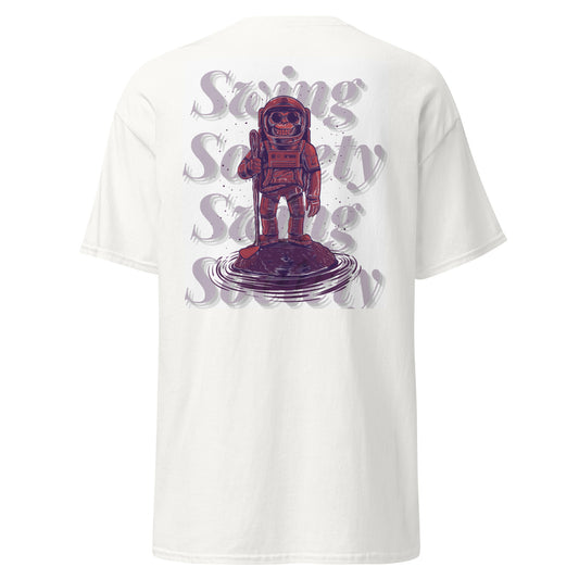 White T-Shirt Space Monkey Collection