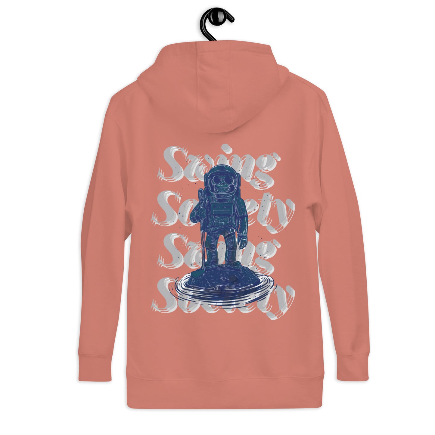 Coral Hoodie Space Monkey Collection
