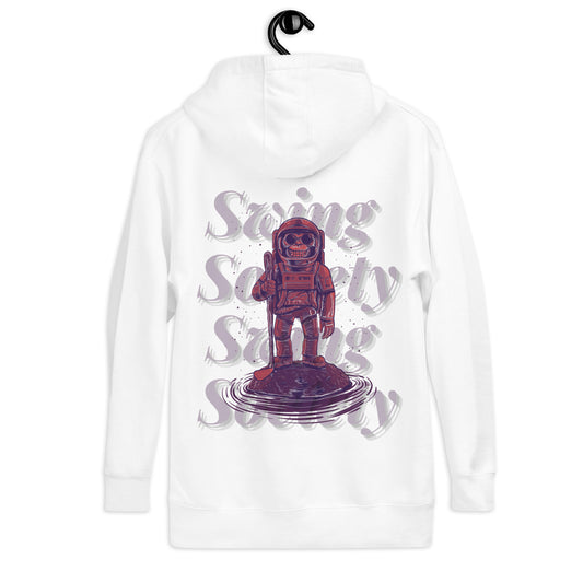 White Hoodie Space Monkey Collection